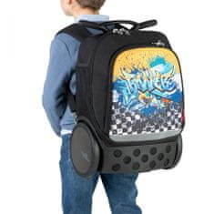 Nikidom Školská a cestovná taška na kolieskach Roller UP XL Aquarella (27 l)