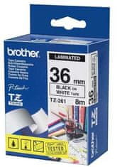BROTHER páska - TZE-261, biela/čierna (36mm, laminovaná) (TZE261)
