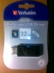 VERBATIM Store 'n' Go PinStripe 32GB čierna (49064)