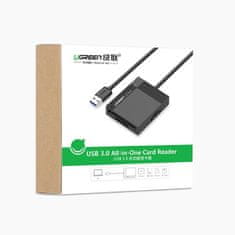 Ugreen CR125 čítačka kariet USB 3.0 SD / micro SD / CF / MS, čierna