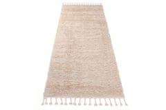 Chemex Koberec Chodníkový Versay Fringes So Strapcami Boho Shaggy Módne 6365A Ejf Béžová 100x350 cm