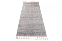 Chemex Koberec Chodníkový Versay Fringes So Strapcami Boho Shaggy Módne 6365A Ejf Sivá 70x250 cm