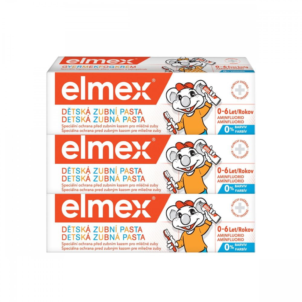 Elmex Zubná pasta kids 50 ml tripack