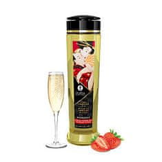 Shunga Profesionálny masážny olej Shunga Erotic Massage Oil Romance Sparkling Strawberry Wine 240 ml