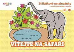 Zvieratkové omaľovánky - Vitajte na safari