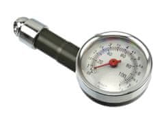 GEKO Manometer s ventilom, kovové púzdro, 0,5-7,5 bar - GEKO