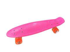 Pennyboard s LED kolieskami, 56 cm PINK/ORANGE S-152