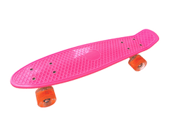 Pennyboard s LED kolieskami, 56 cm PINK/ORANGE S-152