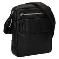 Lagen Pánska kožená crossbody taška BLC/20/1611 BLK