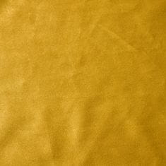 DESIGN 91 Zamatový záves s riasiacou páskou - Melanie, horčicový 140 x 270 cm