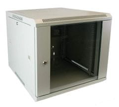 LAN-TEC WS.6415.G - nástěnný, rozložený, 15U, 600 x 450, sklo