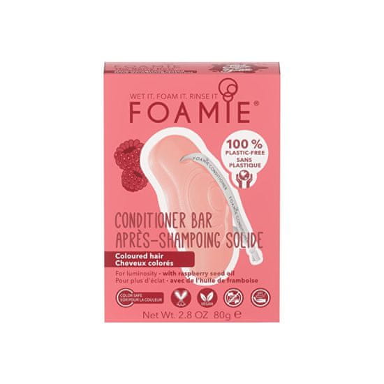 Foamie Tuhý kondicionér pre farbené vlasy Bar The Berry Best (Conditioner Bar) 80 g