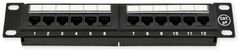 LAN-TEC PP-110 12P/C5E - 10" patch panel 1U, 12 portů C5E