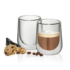 Kela Poháre na cappuccino FONTANA súprava 2 ks 180 ml KL-12404