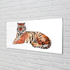 tulup.sk Sklenený obraz maľované tiger 100x50 cm 4 Prívesky