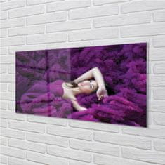 tulup.sk Nástenný panel  žena purple 100x50 cm