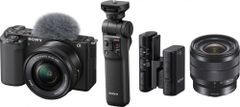 SONY ZV-E10 + 16-50mm + 10-18mm + grip GP-VPT2BT + mikrofon ECM-W2BT