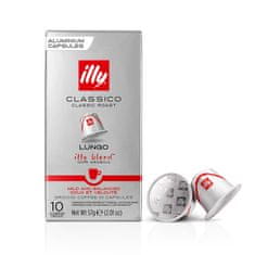 illy Lungo Classico, 10 ks kapsúl kompatibilných s Nespresso®* kávovarmi