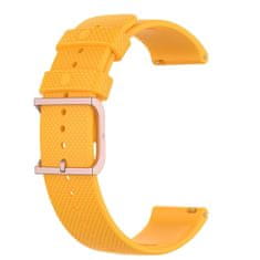 BStrap Silicone Rain remienok na Huawei Watch GT 42mm, yellow