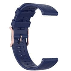 BStrap Silicone Rain remienok na Samsung Galaxy Watch Active 2 40/44mm, dark blue