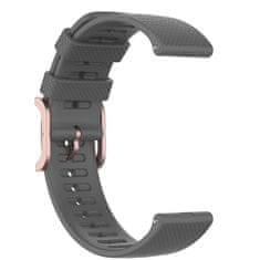 BStrap Silicone Rain remienok na Huawei Watch GT3 42mm, dark gray