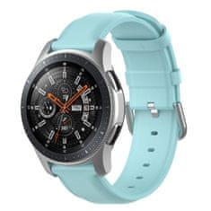 BStrap Leather Lux remienok na Samsung Galaxy Watch 42mm, teal