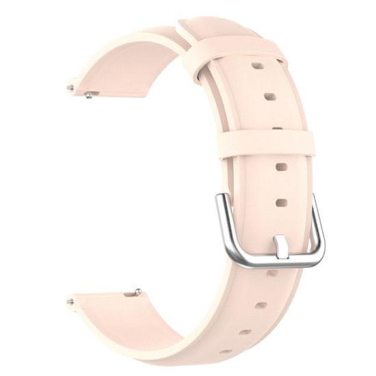 BStrap Leather Lux remienok na Samsung Galaxy Watch Active 2 40/44mm, sand pink