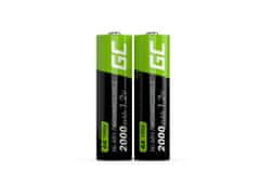 Green Cell Ni-MH nabíjacie batérie 2x AA HR6 2000mAh; HR06