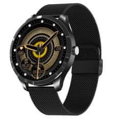 Neogo SmartWatch QS9L, čierne/kovové