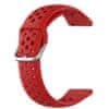 BStrap Silicone Dots remienok na Garmin Venu 2 Plus, red