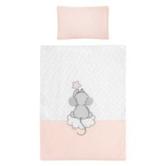 BELISIMA 6-dielne posteľné obliečky Cute Mouse 100/135 ružové