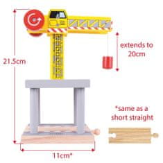 Bigjigs Rail Veľký žeriav žltý