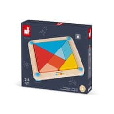 Janod Origami Tangram s predlohami 25 ks kariet séria Montessori