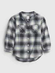 Gap Detská košile oversized flannel shirt 12-18M