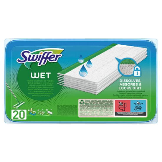 Swiffer Čistiace Obrúsky na podlahu Sweeper s Citrus Fresh vôňou x20