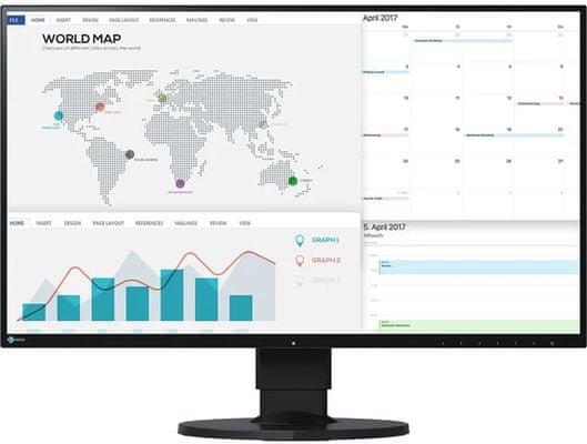 herný monitor Eizo ​FlexScan EV2480-WT (EV2480-BK) uhlopriečka 23,8 palce IPS 10bit Low blue light flicker-free