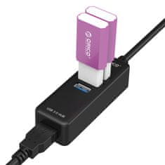 Orico OTG USB 3.0, 4-portový HUB s microUSB, bez adaptéra; H4019-U3