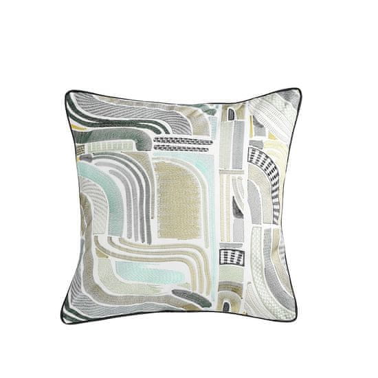 CASAMANCE Dekoračný vankúš IENA 45 x 45 cm, vert emeraude moutarde