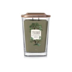 Yankee Candle Aromatická sviečka veľká hranatá Vetiver & Black Cypress 552 g