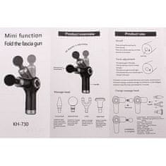 Merco Massage Gun Mini vibračná masážna pištoľ čierna varianta 40356