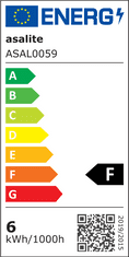 Asalite ASAL0058 LED žiarovka E27 6 W malá banka mliečna Farba svetla (K): 3000