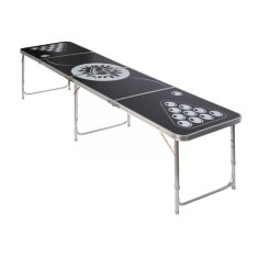 Greatstore Beer Pong stolná sada s nastaviteľnou výškou, 240 x 61 cm