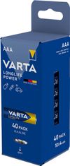 VARTA Batérie Longlife Power AAA Storagebox Foil 4 × 10 4903121154