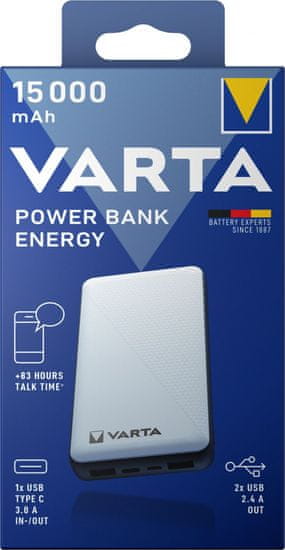 VARTA Power Bank Energy 15000 57977101111