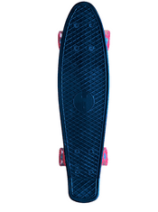 Pennyboard s LED kolieskami, 56 cm BLACK/RED S-161