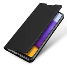 Dux Ducis Skin Pro knižkové kožené puzdro na Samsung Galaxy A22 5G, čierne