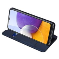 Dux Ducis Skin Pro knižkové kožené puzdro na Samsung Galaxy A22 5G, modré