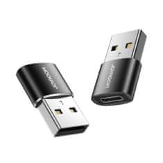 Joyroom adaptér USB-C - USB F/M, čierny