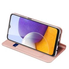 Dux Ducis Skin Pro knižkové kožené puzdro na Samsung Galaxy A22 5G, ružové