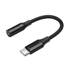 Ugreen AV161 adaptér 3.5 mm mini jack / USB-C, čierny